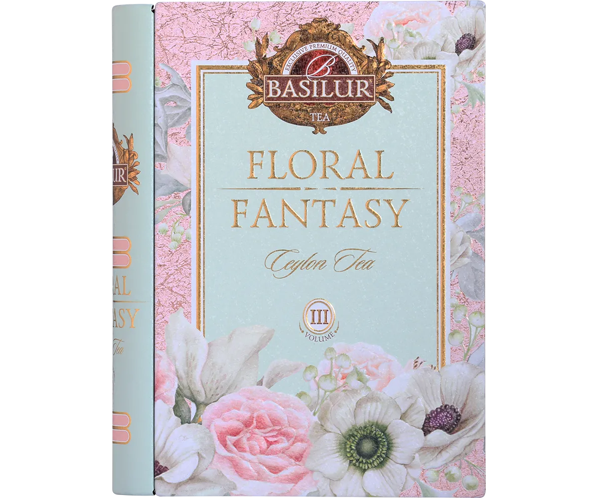 Basilur Floral Fantasy Volume III grøn te 100g kirsebær