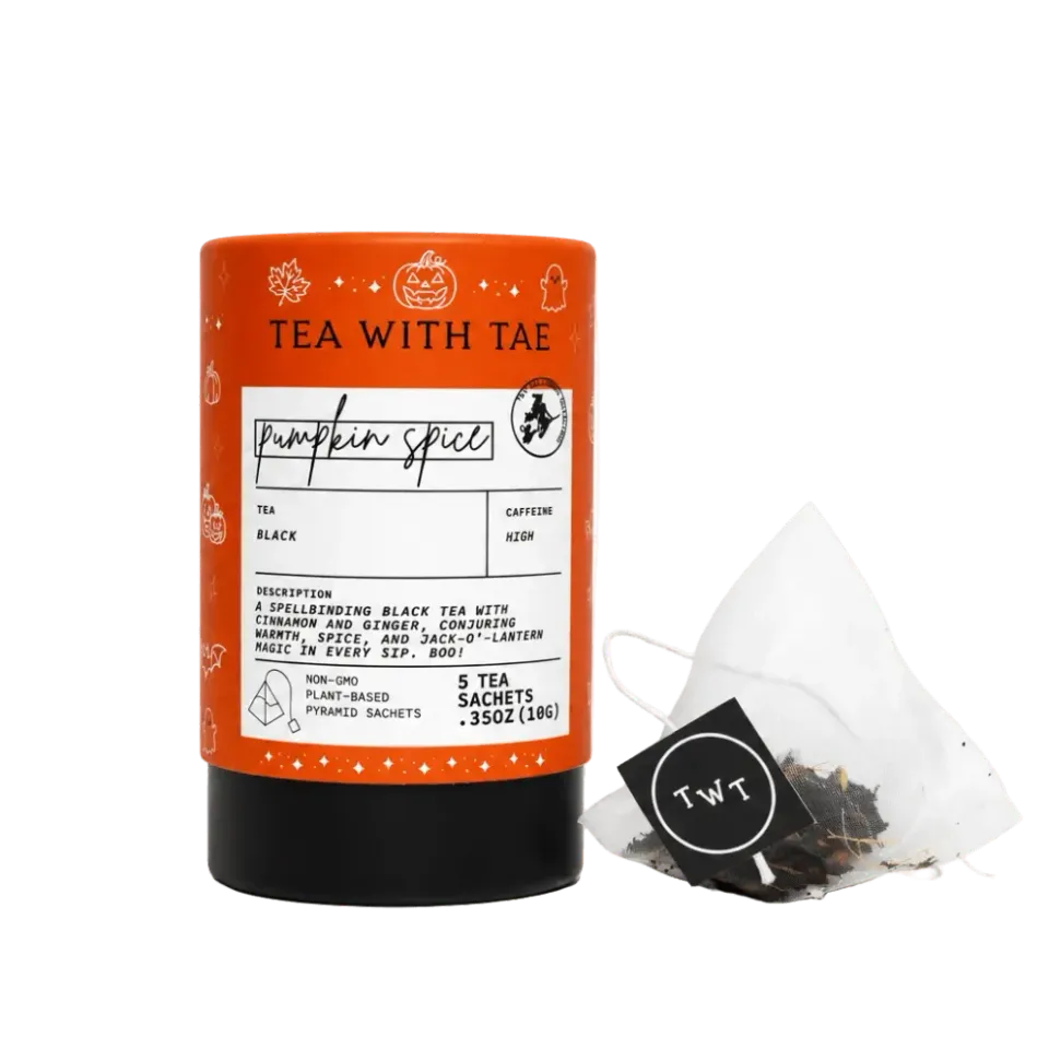 Tea with Tae Pumpkin Spice mini te 5 breve krydret sort te