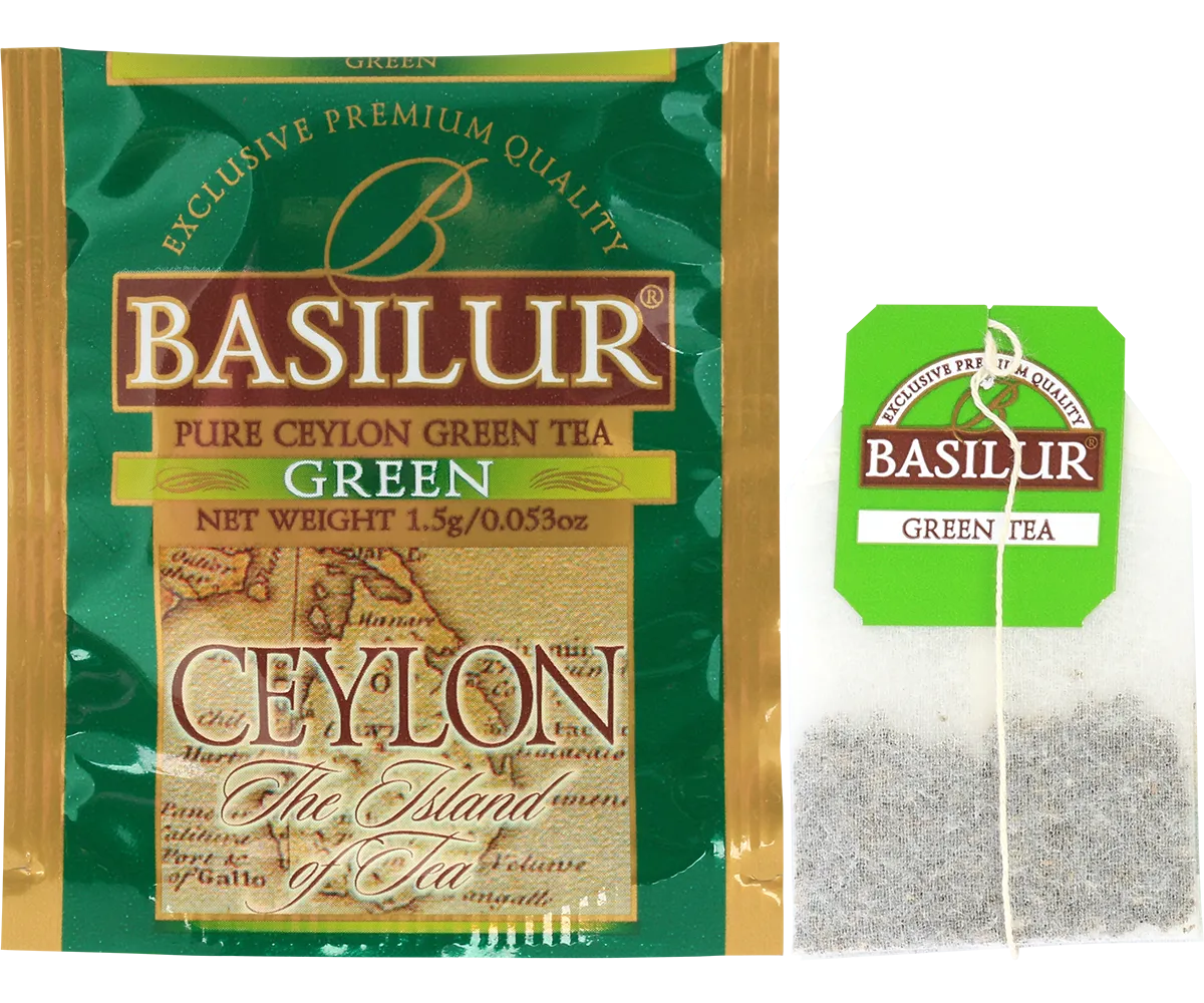 Basilur Green grøn te breve 25 stk ren