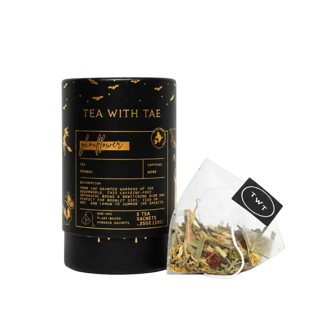 Tea with Tae Ghoulflower mini tea tube urtete 5 breve koffeinfri