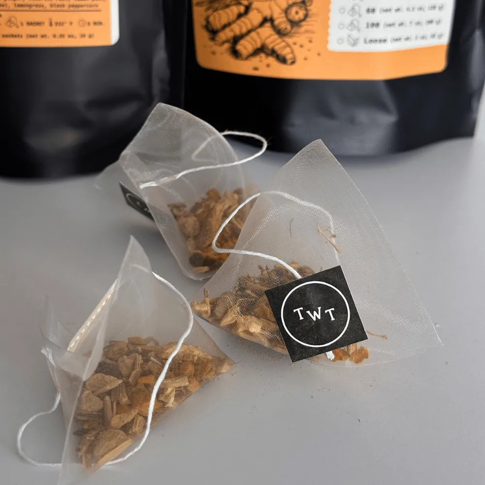 Tea with Tae Gurkemeje Ingefær brevte 30 stk varm