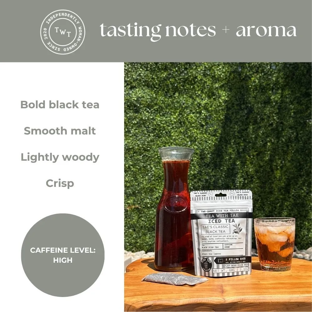 Tea with Tae Tae's Classic Black iste 10 breve kraftig