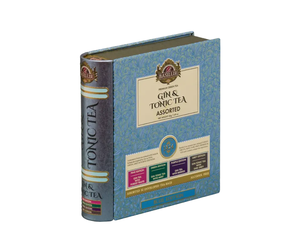 Basilur Gin Tonic brevte 32 stk blue 4 smage