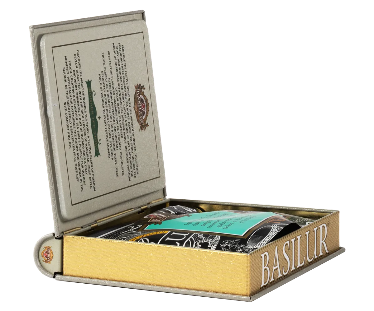 Basilur Wonder Tea Story sort te 40g marcipan æble