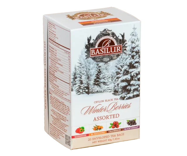 Basilur Winter Berries bærte 20 breve 4 smage sød syrlig