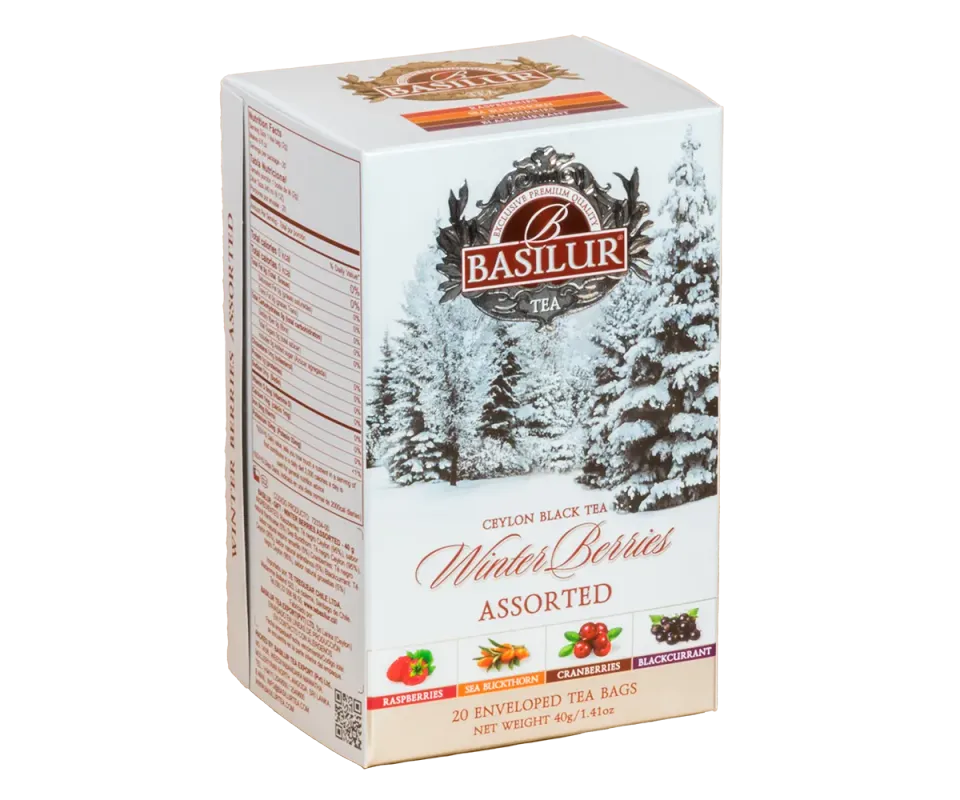 Basilur Winter Berries bærte 20 breve 4 smage sød syrlig