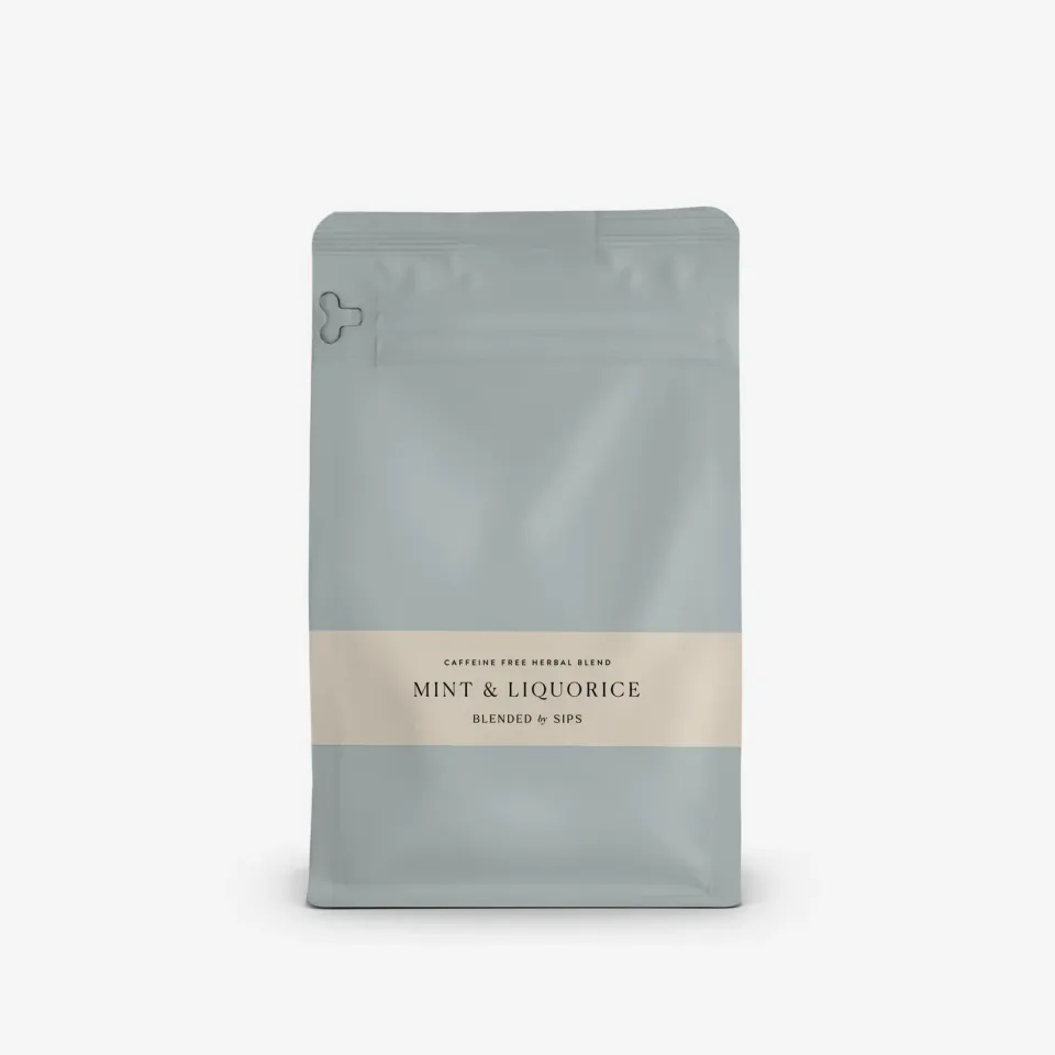 By SIPS Mint & Liquorice urtete mynte lakrids koffeinfri