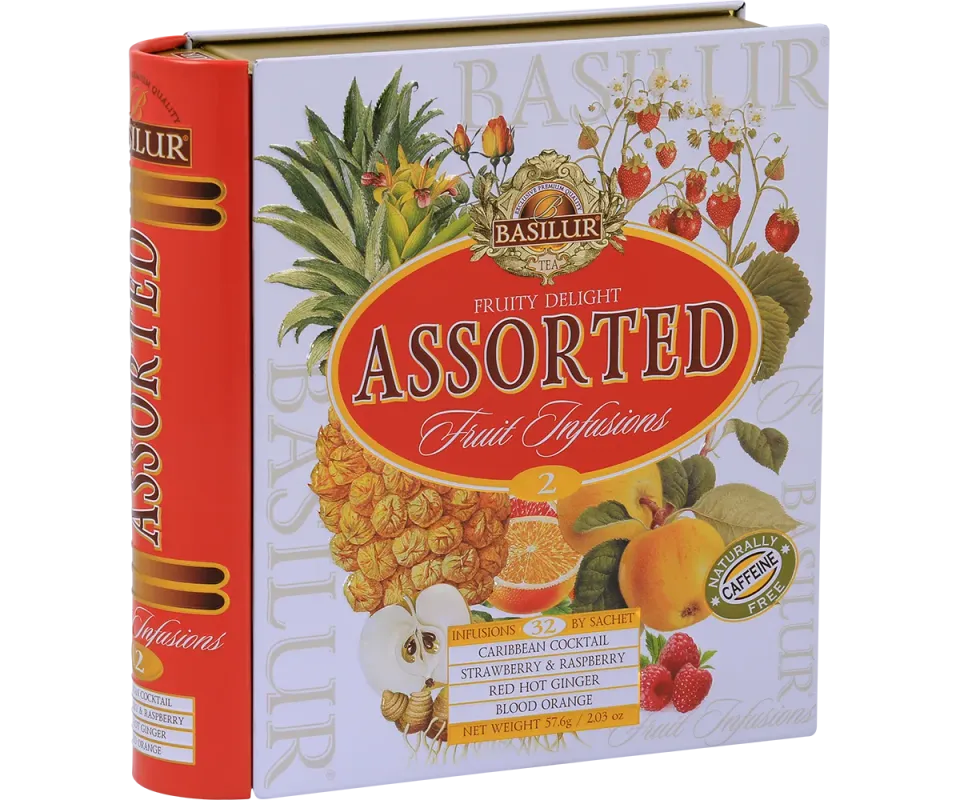 Basilur Fruity Delights frugt tebreve 32 stk 4 smage
