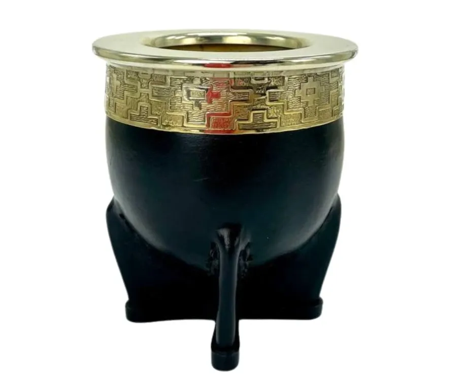 Mate Shop Danmark Imperial matekop kalabas sort ornamenteret