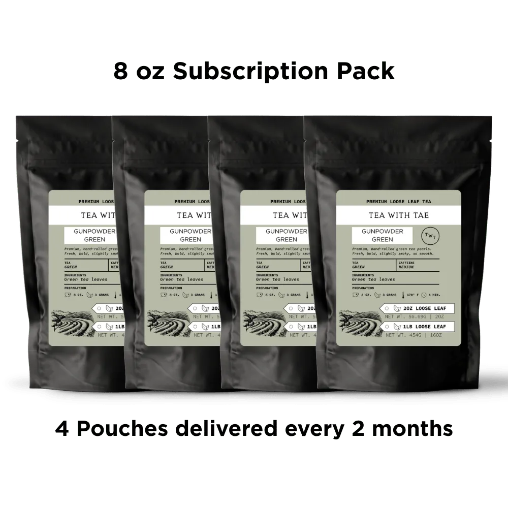 Tea with Tae Gunpowder Green løs te 57g kraftig