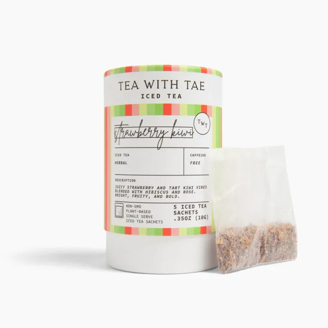 Tea with Tae Strawberry Kiwi iste 5 breve jordbær
