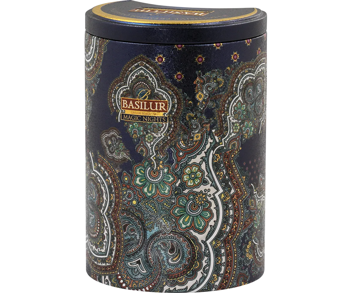 Basilur Magic Nights sort te 100g løs jordbær