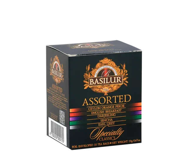 Basilur Specialty Classics sort te 10 breve dåse