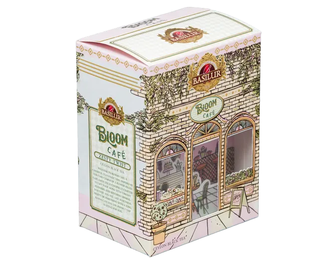 Basilur Bloom Café Zesty Twist sort te 75g ingefær