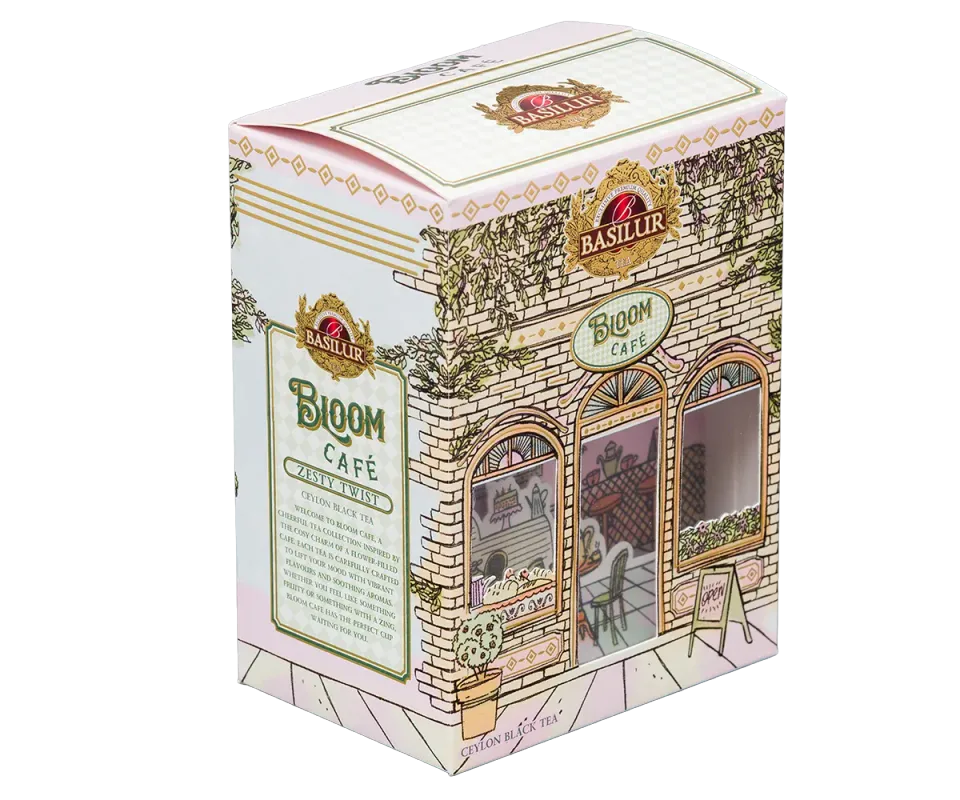 Basilur Bloom Café Zesty Twist sort te 75g ingefær