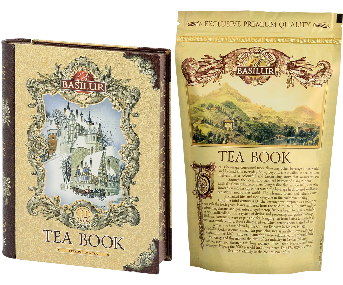 Basilur Tea Book II sort te 100g papaya blomst