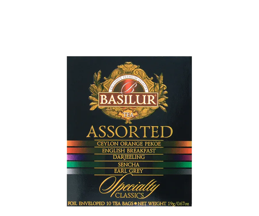 Basilur Specialty Classics sort te 10 breve dåse
