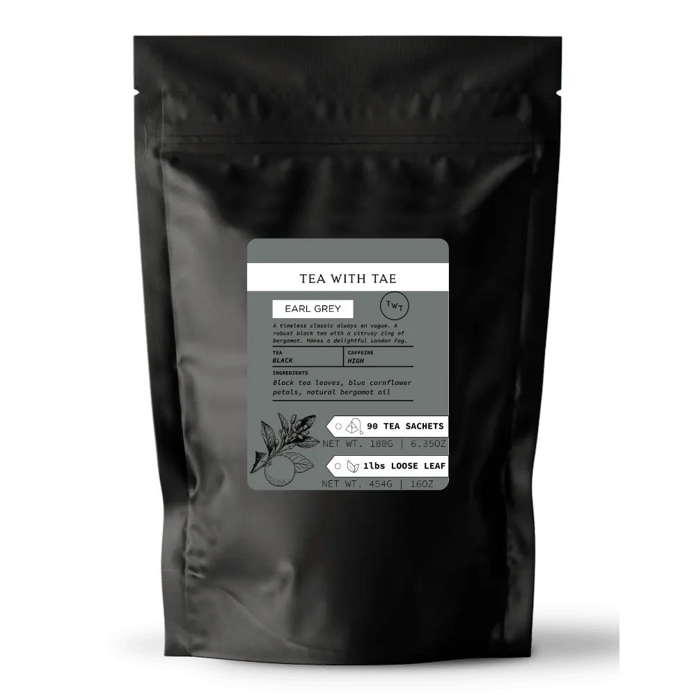 Tea with Tae Earl Grey brev-te sort te 30 breve