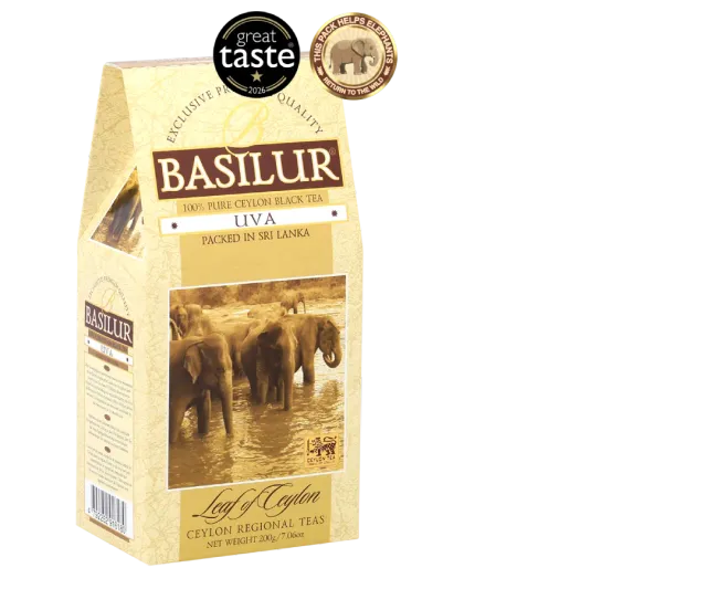 Basilur Leaf of Ceylon Uva sort te 100g refill