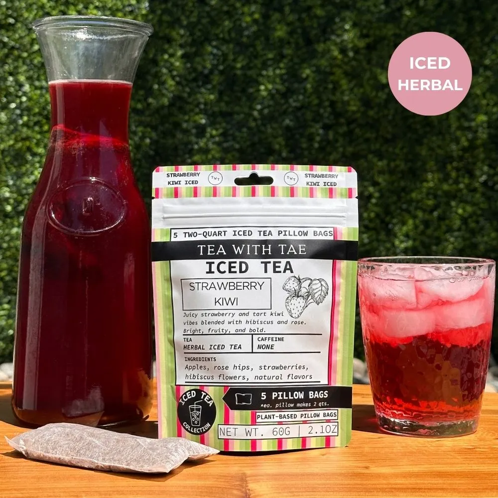 Tea with Tae Strawberry Kiwi urte-iste 10 breve frugt