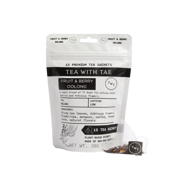 Tea with Tae Fruit & Berry oolong te 30 breve frugt