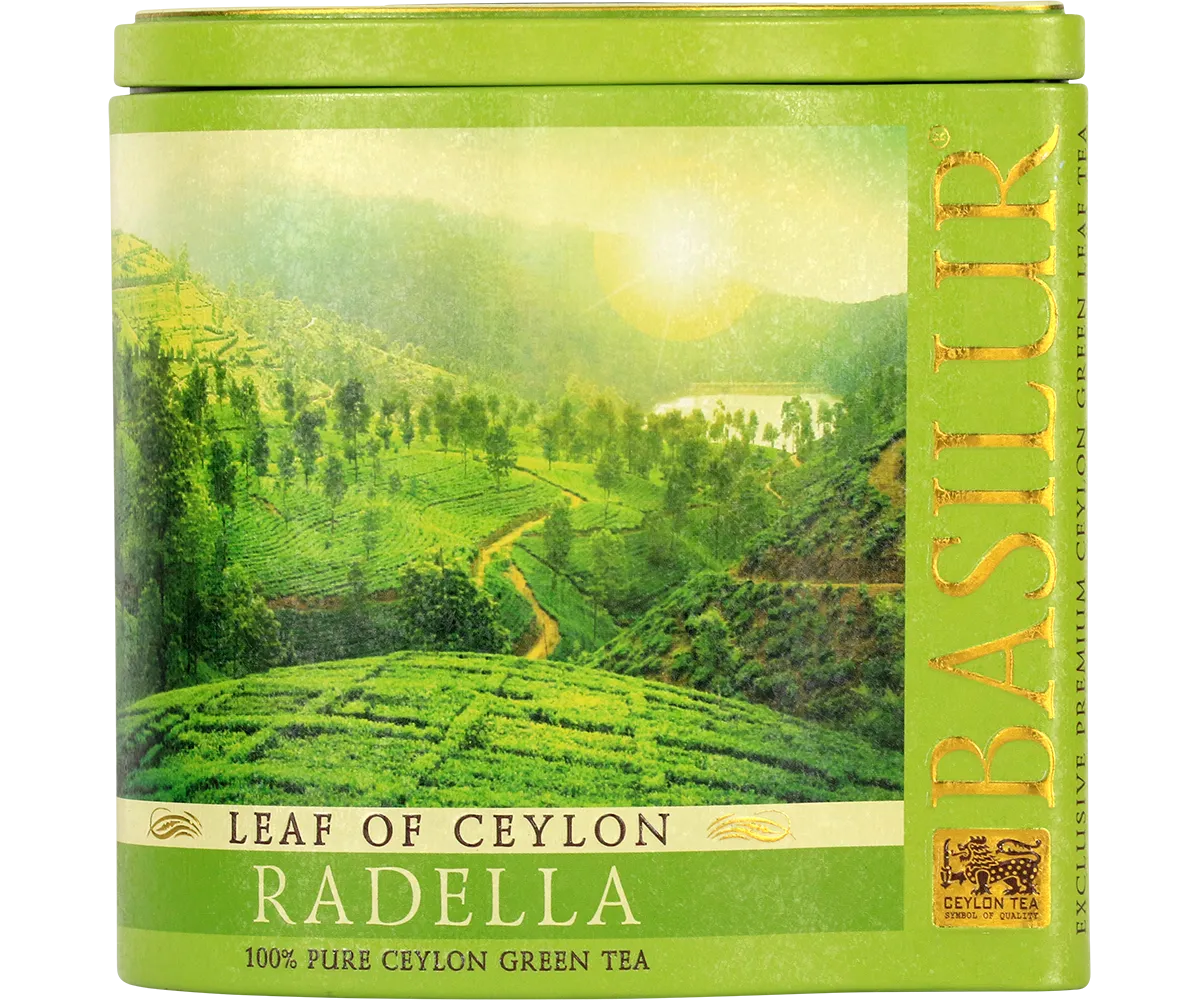 Basilur Leaf of Ceylon Radella grøn te 100g løs frisk