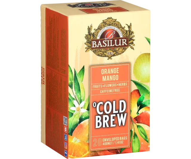 Basilur Cold Brew Orange Mango iste 20 breve appelsin mango