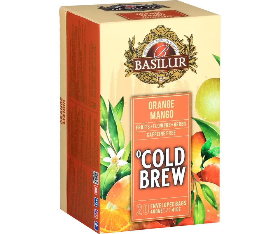 Basilur Cold Brew Orange Mango iste 20 breve appelsin mango