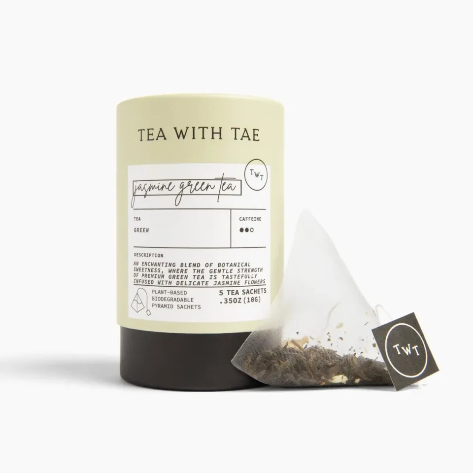 Tea with Tae Jasmine Green brevte mini tube 5 stk
