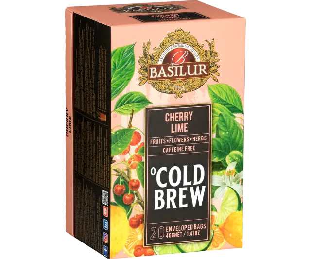 Basilur Cold Brew Cherry Lime iste 20 breve kirsebær