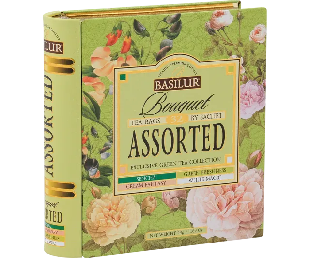 Basilur Bouquet Exclusive grøn te 32 breve 4 smage