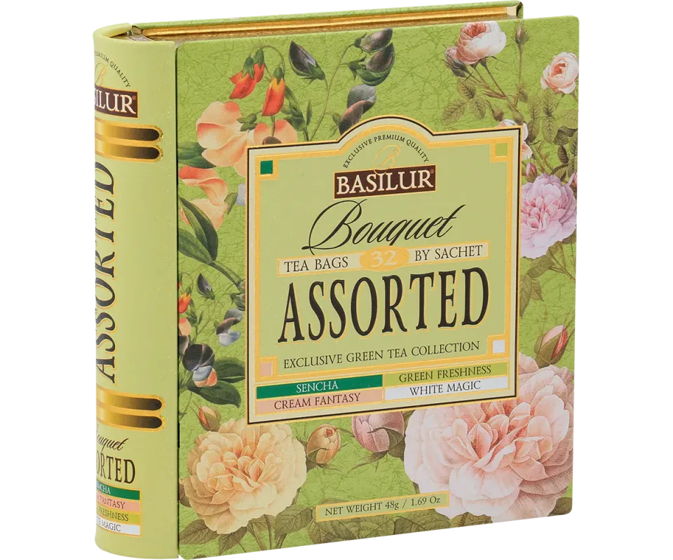 Basilur Bouquet Exclusive grøn te 32 breve 4 smage