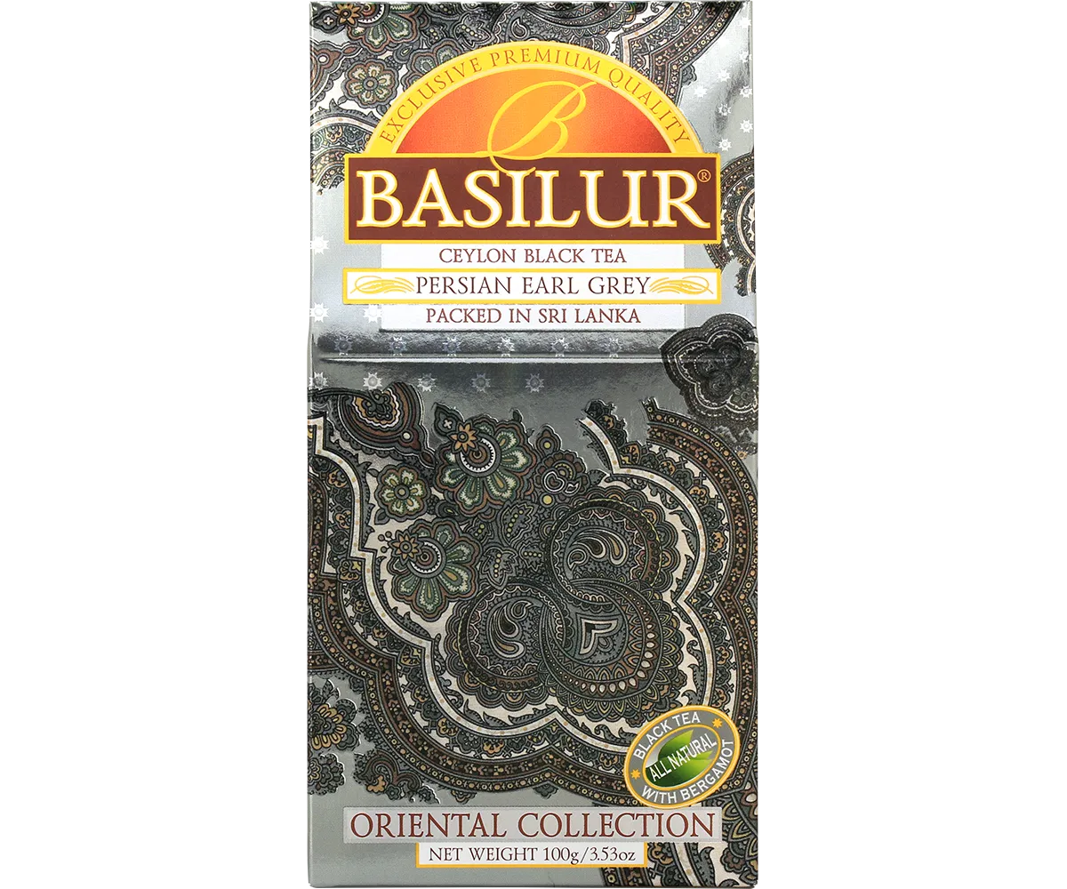 Basilur Persian Earl Grey løs sort te 100 g citrus