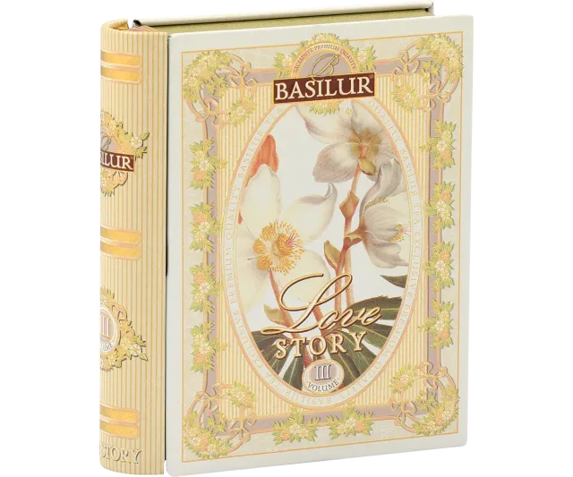 Basilur Love Story III grøn te 5 breve kokos-ananas