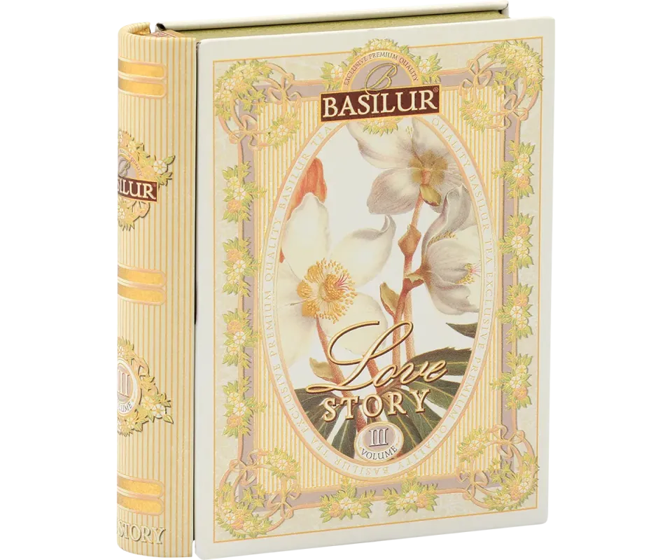 Basilur Love Story III grøn te 5 breve kokos-ananas
