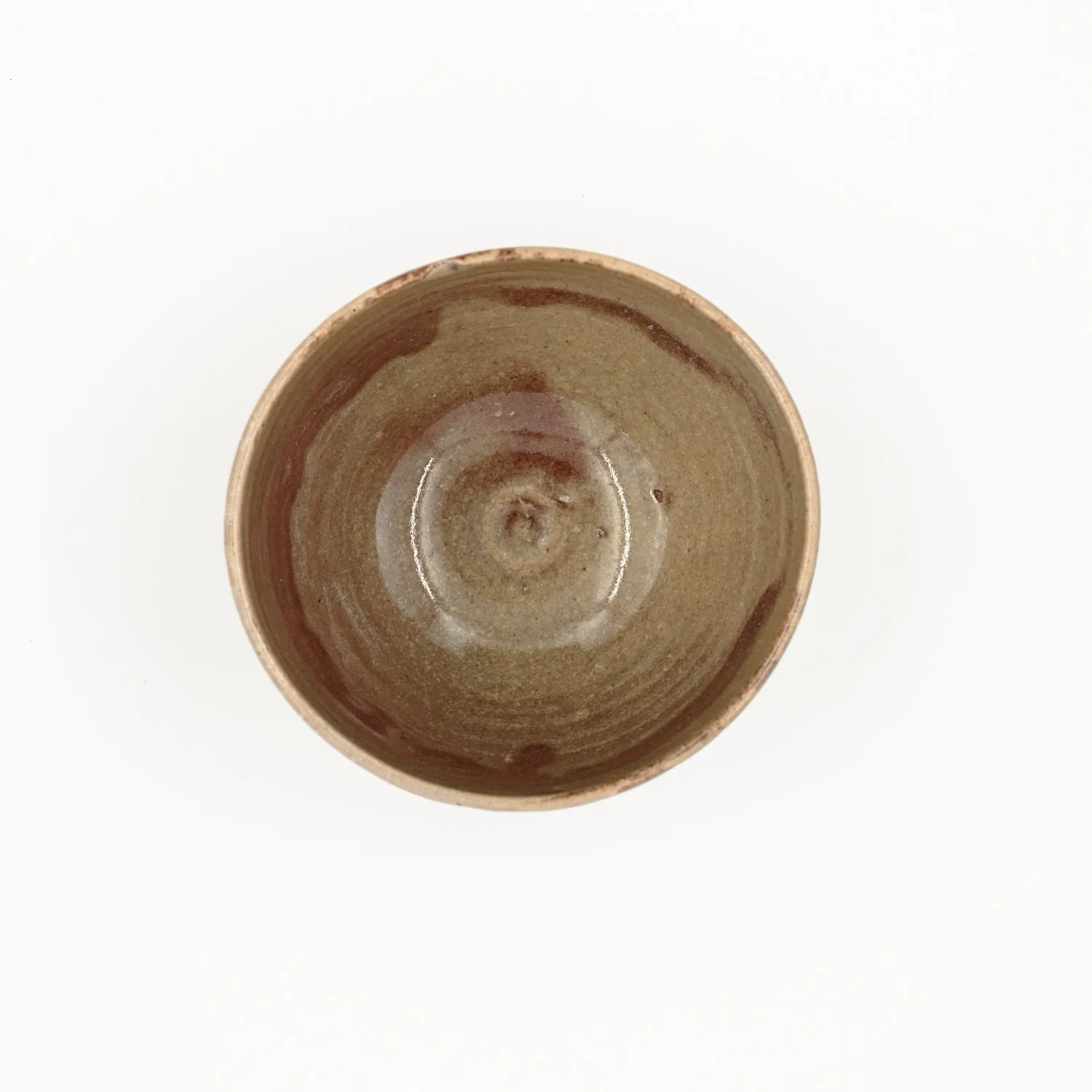 Tyst Te Chawan vintage matcha skål kobberrød