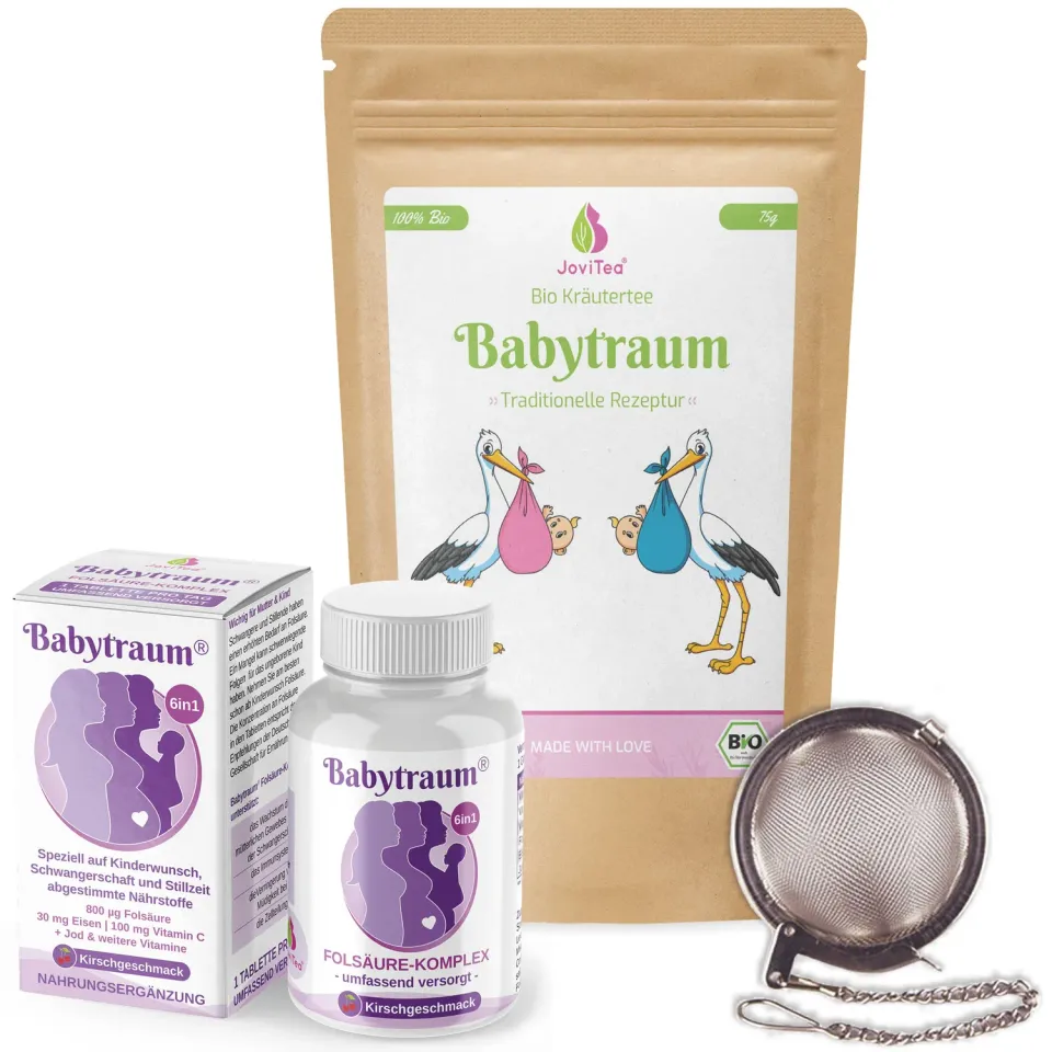 JoviTea Starterpaket babytraum te + folsyre startsæt