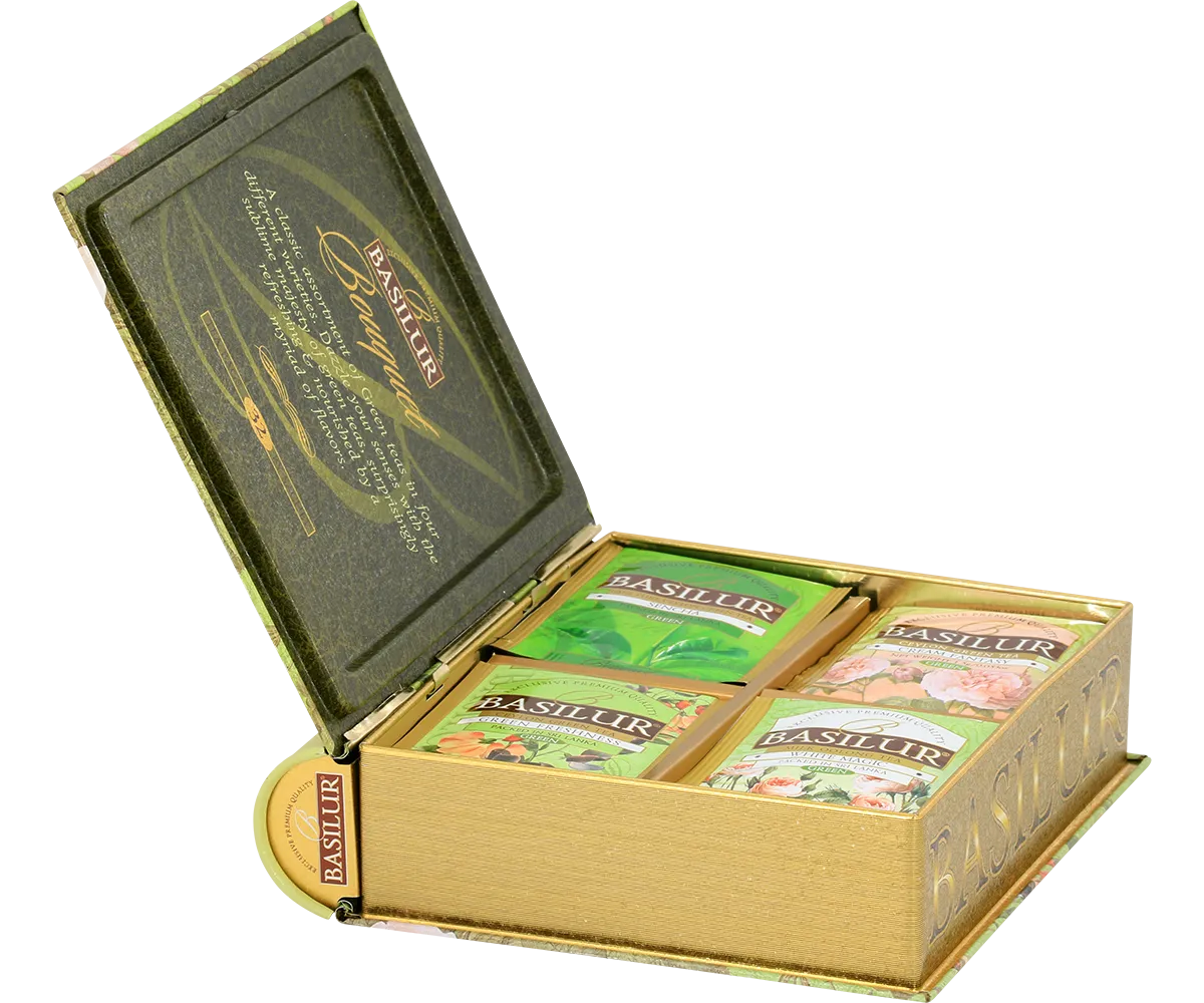 Basilur Bouquet Exclusive grøn te 32 breve 4 smage