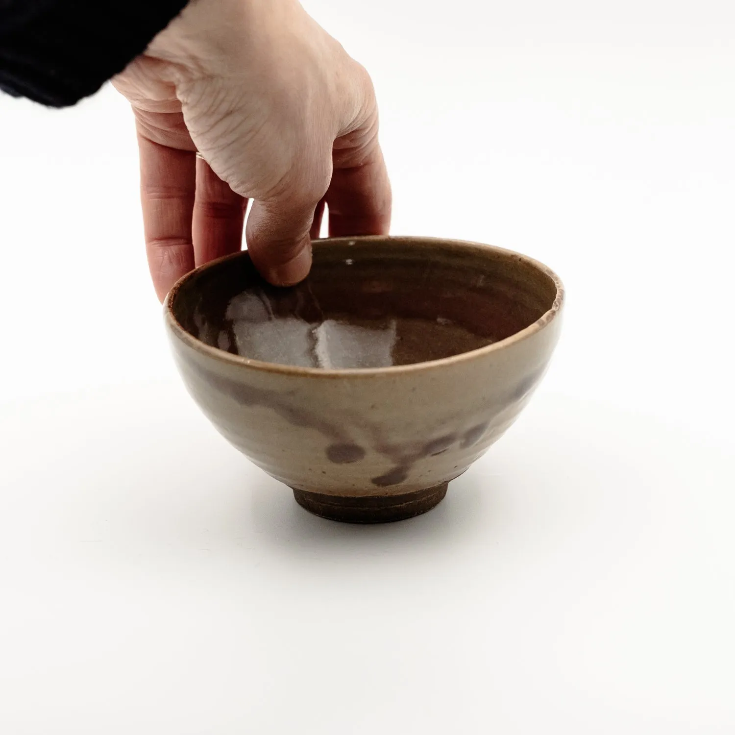 Tyst Te Chawan vintage matcha skål kobberrød