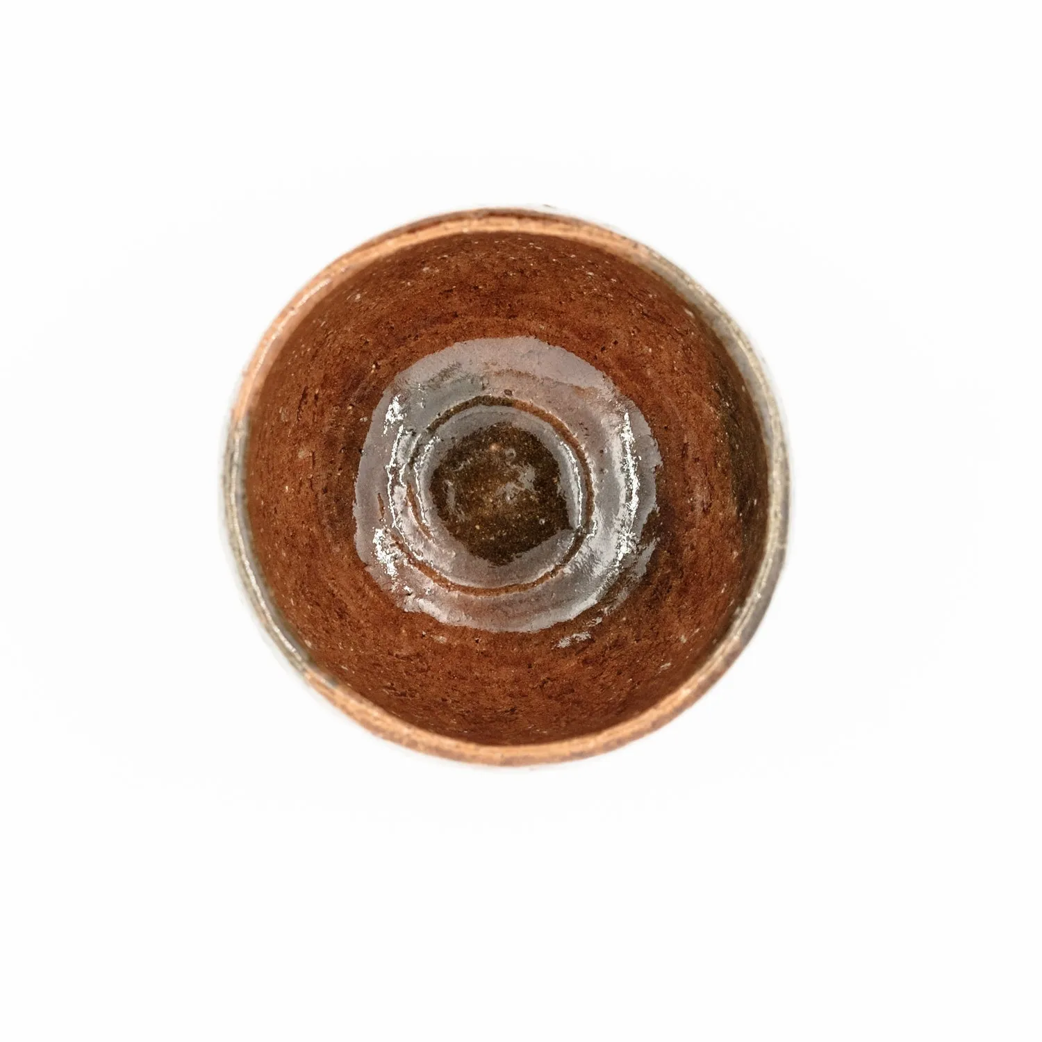 Tyst Te Amber Chawan matchaskål vintage ravglasur