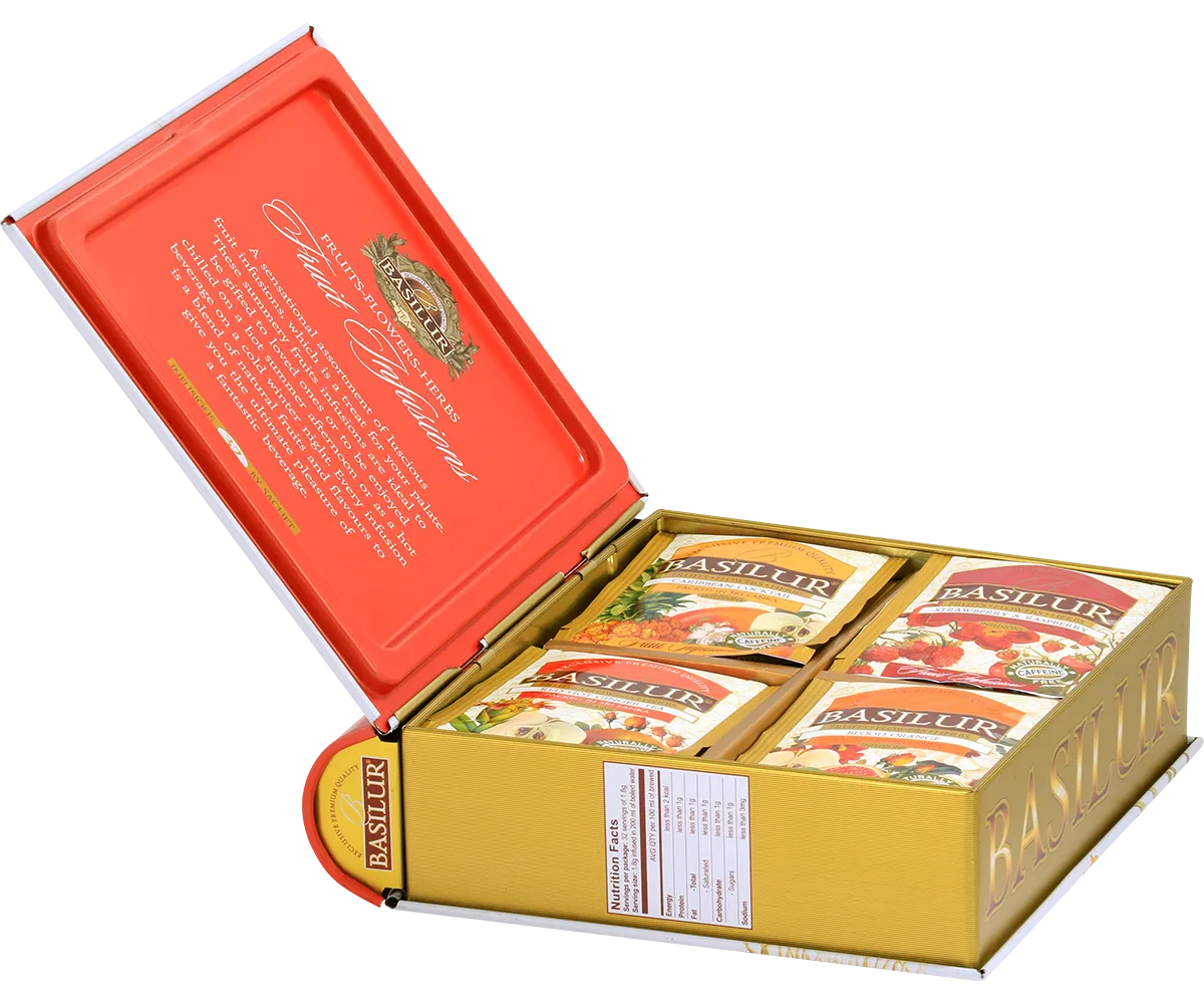Basilur Fruity Delights frugt tebreve 32 stk 4 smage
