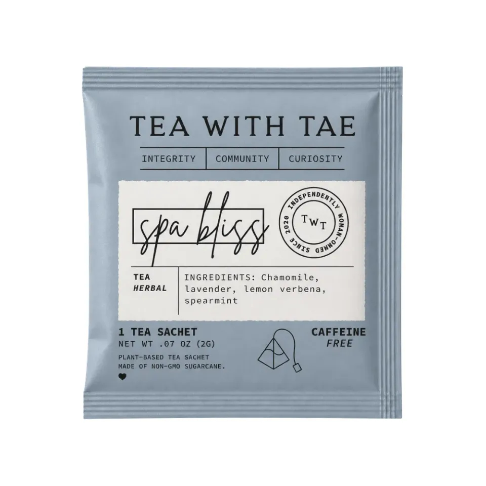 Tea with Tae Spa Bliss brev-te urtete 50 stk koffeinfri