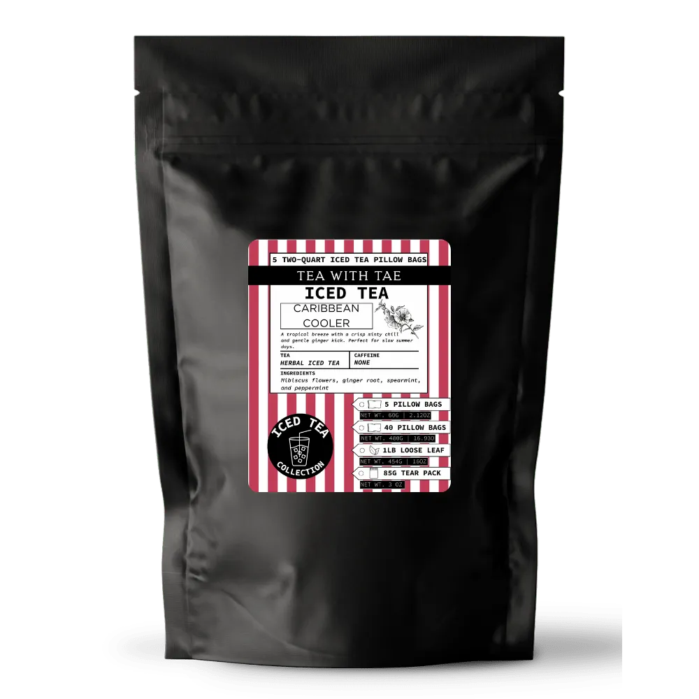 Tea with Tae Caribbean Cooler iste 10 breve hibiscus mynte
