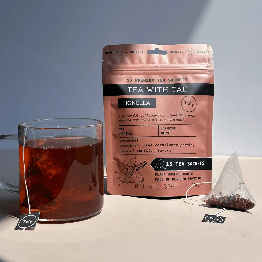 Tea with Tae Honella Pouch honeybush te 15 breve vanilje