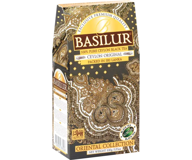 Basilur Ceylon Original sort te 100g refill kraftig