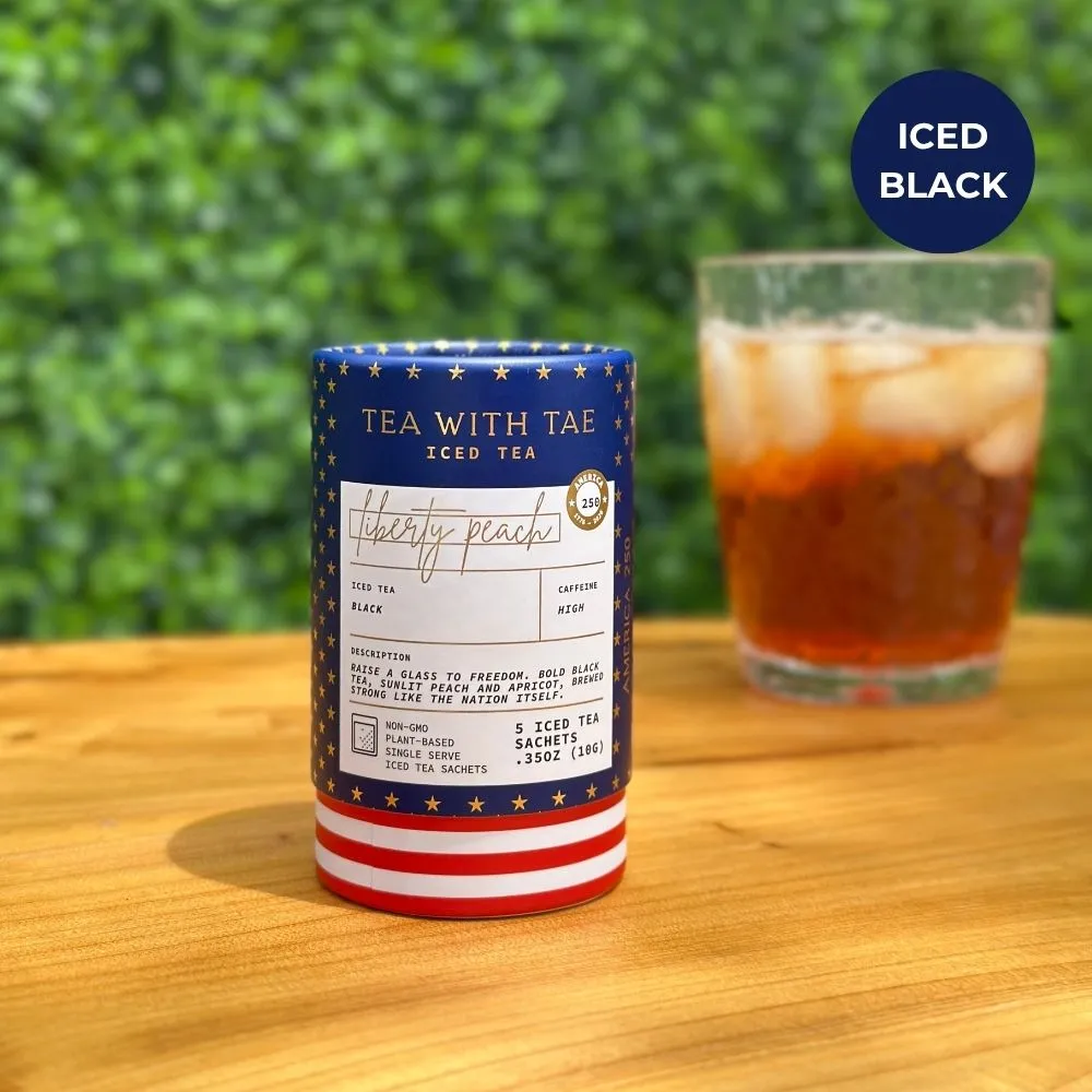 Tea with Tae Liberty Peach mini tube iste 5 breve fersken
