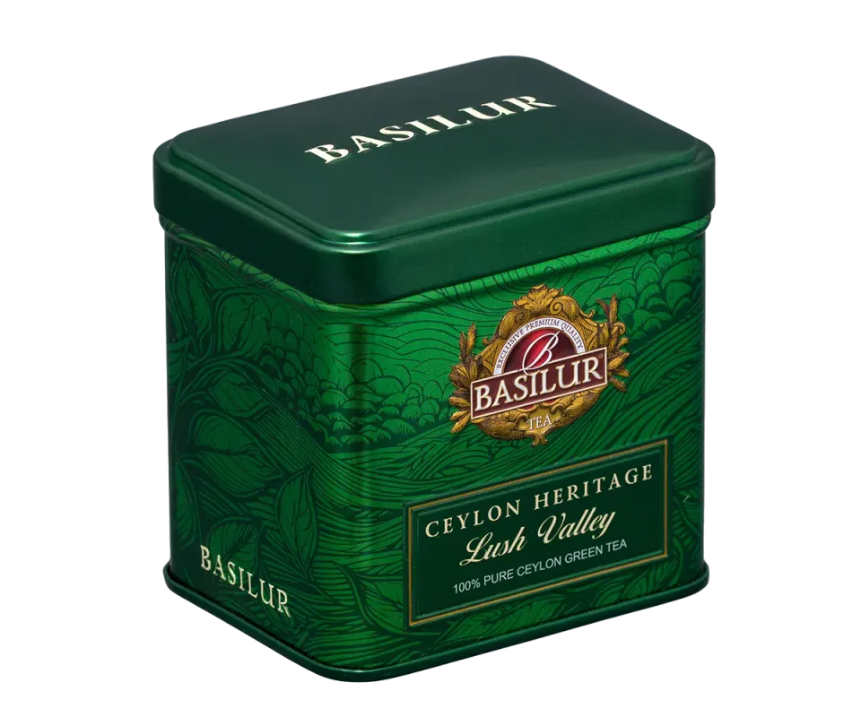 Basilur Ceylon Heritage Lush Valley te 50g løs grøn