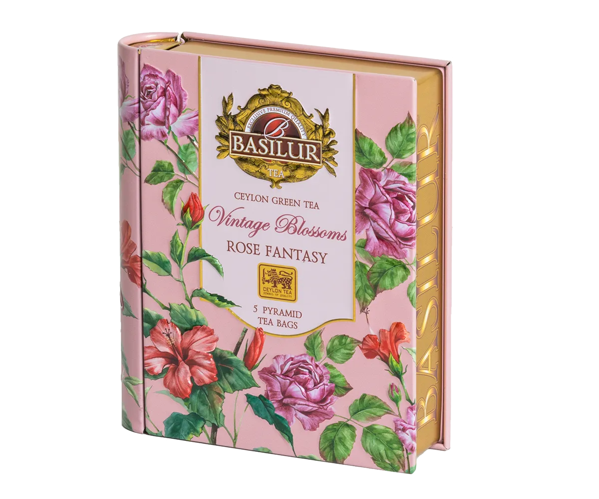 Basilur Vintage Blossoms Rose Fantasy te 5 breve rose