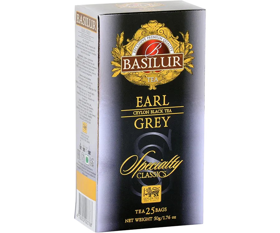 Basilur Specialty Classics Earl Grey sort te 25 breve bergamotte