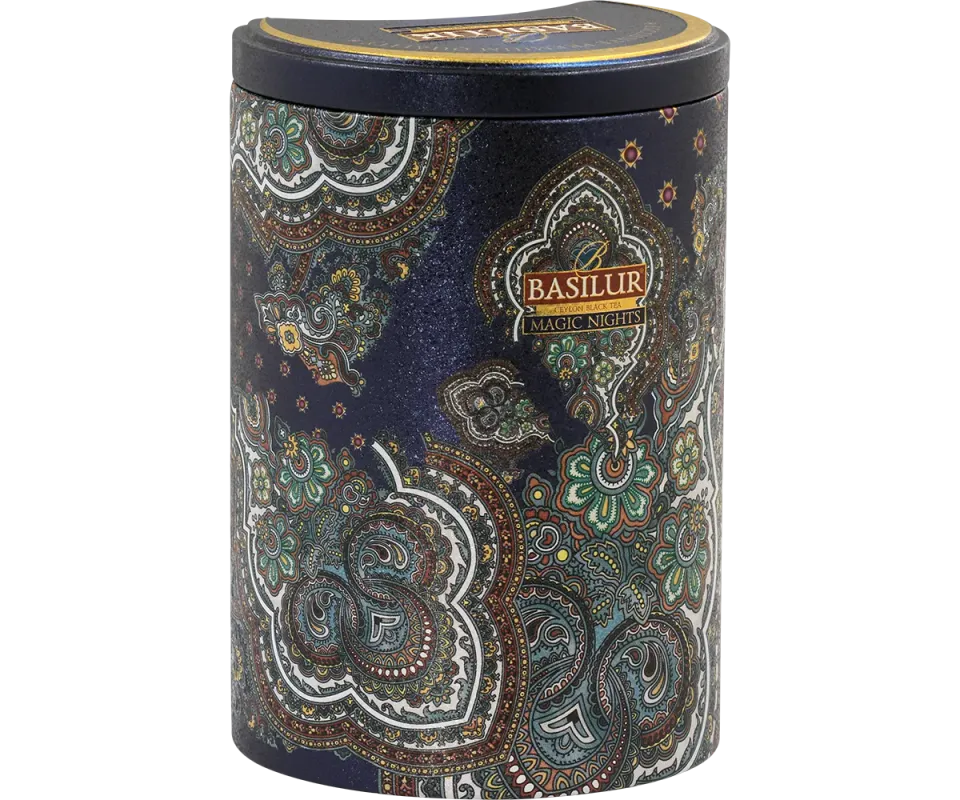 Basilur Magic Nights sort te 100g løs jordbær